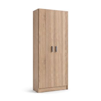 Armario de 2 puertas 73x180 cm multi useful melamina roble