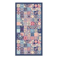 panorama alfombra vinilica hidraulica color rosa 100x140 cm