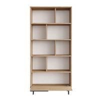 biblioteca decor efecto nogal l839 cm