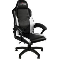c100 gaming chair - black  white black
