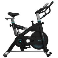 cecotec bicicleta estatica indoor con volante de inercia de 24kg y app drumfit indoor 24000 race sprint pulsometro