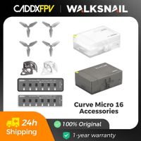caddxfpv curve micro 16 estuche pequeno para guardar accesorios disenado para los drones tiny whoops de 6 canales bateria lihv a30 y marco de repuesto para el cargador