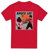 bruce lee camiseta comic panel para mujer