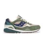 saucony para hombre s70945-2 zapatillas shasow 5000 verde 40 piel plano cordones casual
