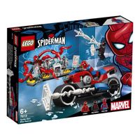 lego super heroes - rescate en moto de spider-man  6 anos - 76113