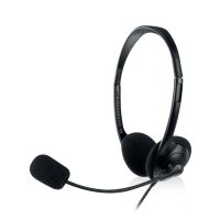 auriculares ewent con cable usb y microfono para llamadas y musica 21m confort maximo