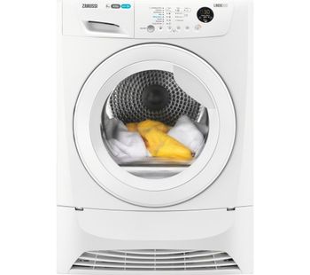 ZANUSSI ZDC8203WZ 8 kg Condenser Tumble Dryer - White, White