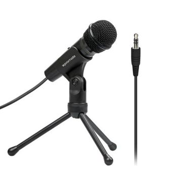 Promate Tweeter-9 Micrófono de Condensador Estéreo Conector Aux 3.5mm para PC