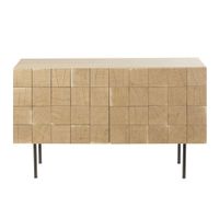 aparador de chapa de roble en damero 125 cm