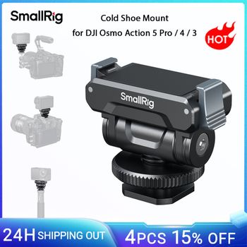 SmallRig Action Camera 5 Pro Soporte de liberación rápida, soporte adaptador de zapata fría para DJI Osmo Action 5 Pro / 4 / 3 -5436