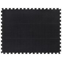 baldosa de suelo de goma negro 12 mm 90x120 cm vidaxl