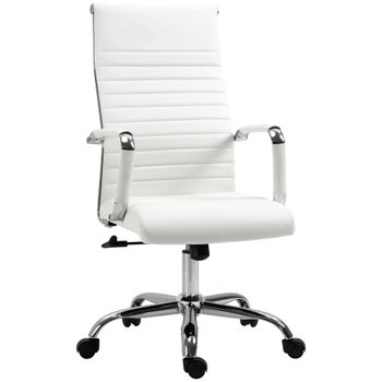 Silla de oficina 54x62x114 cm blanco
