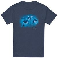 wildlife camiseta pod of orcas para hombre