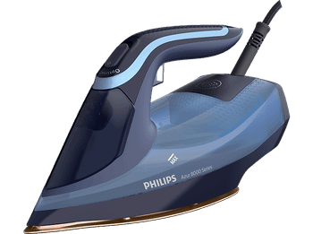 Plancha de vapor - Philips DST8020/20, 3000W, Serie 8000, Calentamiento Rápido, Plancha, Vapor vertical, 240 g, 0.3 L, Azul claro