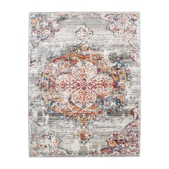 Alfombra Herbella antracita 60x100 cm
