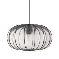 lampara colgante de diseno moderno lampara de techo pantalla de nylon sintetico negro tocuyo
