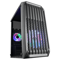 caja microatx compacta mars gaming mc-s2 black frontal con ventilador frgb ventana lateral sin fuente de alimentacion
