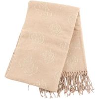 guess bufanda sciarpa donna beige bianco aw5654pol03-ai27-lpl para mujer