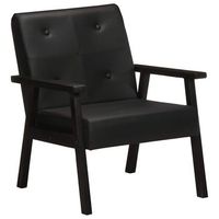 sillon de salon  silla  sillon de cuero autentico negro cfw53774