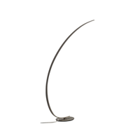 iole lampara de pie led regulable 30w luz calida 3000k - lampara de pie color titanio diseno moderno en aluminio ip20