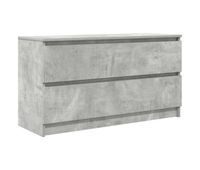 mueble tv - mesa de tv madera de ingenieria gris hormigon 100x35x54 cm