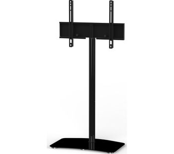 SONOROUS Contemporary PL2800-BLK 650 mm TV Stand with Bracket - Black, Black