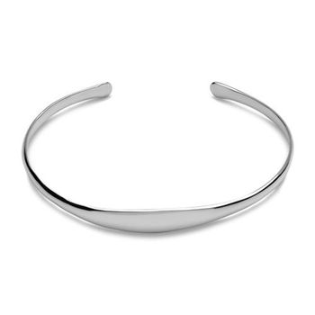 Brazalete asimétrico plata 925