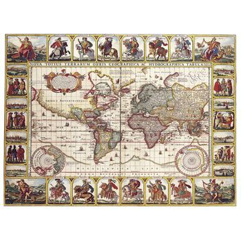 Legendarte - Cuadro Lienzo, Impresión Digital - Mapa Antiguo No. 35 - Decoración Pared Cm. 40x50
