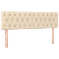 cabeceros 2 unidades tela color crema 72x7x7888 cm