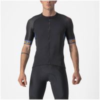 castelli entrata vi jersey - m - light blacklight steel bluepop orange