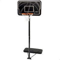 canasta de baloncesto ultrarresistente altura regulable 229-305 cm negro