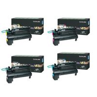 original multipack lexmark c748dte printer toner cartridges 4 pack -c746h2kg