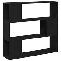 conjunto de mueble de tv  mueble de salon  gabinete de tv roble negro 100 x 24 x 94 cm