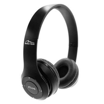 Auriculares GTmedia Epsilion inalámbricos Bluetooth gancho para oreja con micrófono y radio FM negros