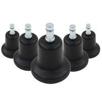5 x tapones stand para sillas de oficina no 11 clavija 11 mm  50 mm hjh office