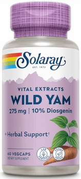 Solaray Wild Yam 60 Cápsulas Vegetales