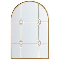 espejo de pared estilo glamour vintage decorativo con marco de metal dorado thulay