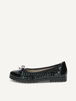 CAPRICE Ballerina, black, made of Leather, Size 38