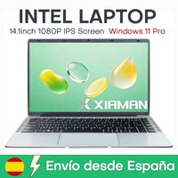 computadora portatil xiaman de 141 pulgadas intel atom a3950 de cuatro nucleos ips 1080p windows 11 pro portatil para estudio oficina y negocios