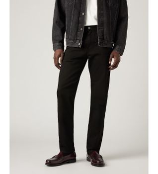Levi's para hombre. 29507-0031 Jeans 502 Tapered negro (32/30), Casual, Algodón, Denim, Sostenible