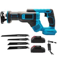 sierra reciproca inalambrica de 21v 3000 rpm velocidad variable con 4 cuchillas de cambio rapido sierra electrica para cortar madera y metal
