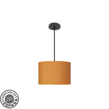 Colgante moda 1xe27 negro/naranja regx30x30 cm