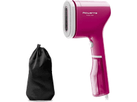 plancha de vapor vertical - rowenta pure pop dr2023 1300w salida 20 gmin 70ml calentamiento 15s elimina pelusas arrugas y purifica rosa