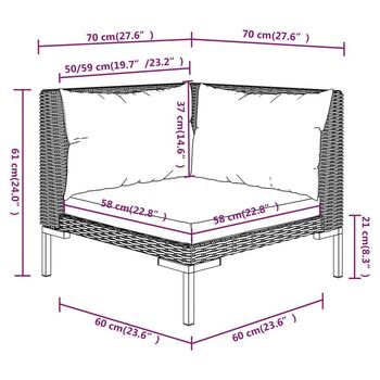 Conjunto De Salón De Patio (con Cojines, Hecho De Rattán De Poliéster)