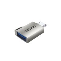 adaptador unitek a1025gni usb c a usb a plata conexion rapida