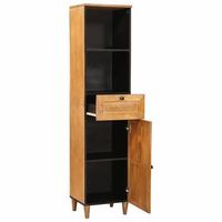 mueble de cuarto de bano marron claro 38 x 33 x 160 cm