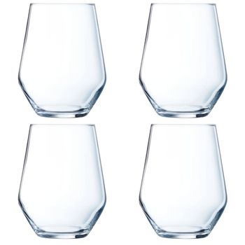 Juego de 4 vasos altos cristal 40 cl