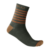 calcetines castelli go 15 verde militar talla sm