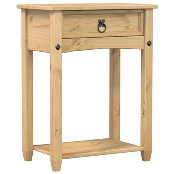 Mesa Consola | Mesa De Entrada | Mesa Auxiliar Corona Madera Maciza De Pino 55x35x73 Cm
