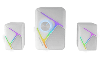 altavoces 21 mars gaming rgb dinamico 35w 3d surround blancos control de volumen alim usb jack 35